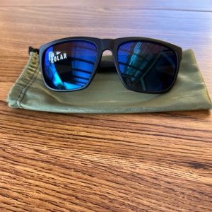 Brand New Electric “Knoxville Sport” Black/Blue Polarized Sunglasses